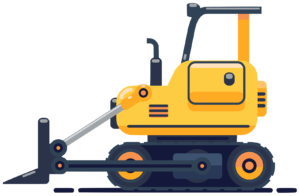 Bulldozer illustratie